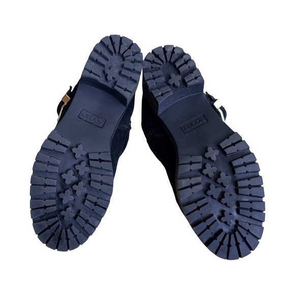 Sporto Katie chunky lug sole suede & faux shearling black ankle boots-
Size 9.5W - Picture 3 of 9